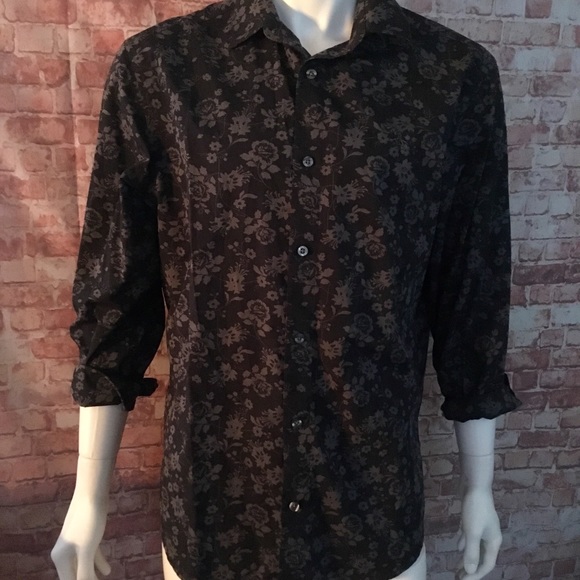Penguin Classic Fit Printed Shirt-Large - Picture 1 of 4